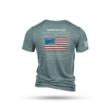 Nine Line American Flag Schematic Short Sleeve Shirt Denim 3XL