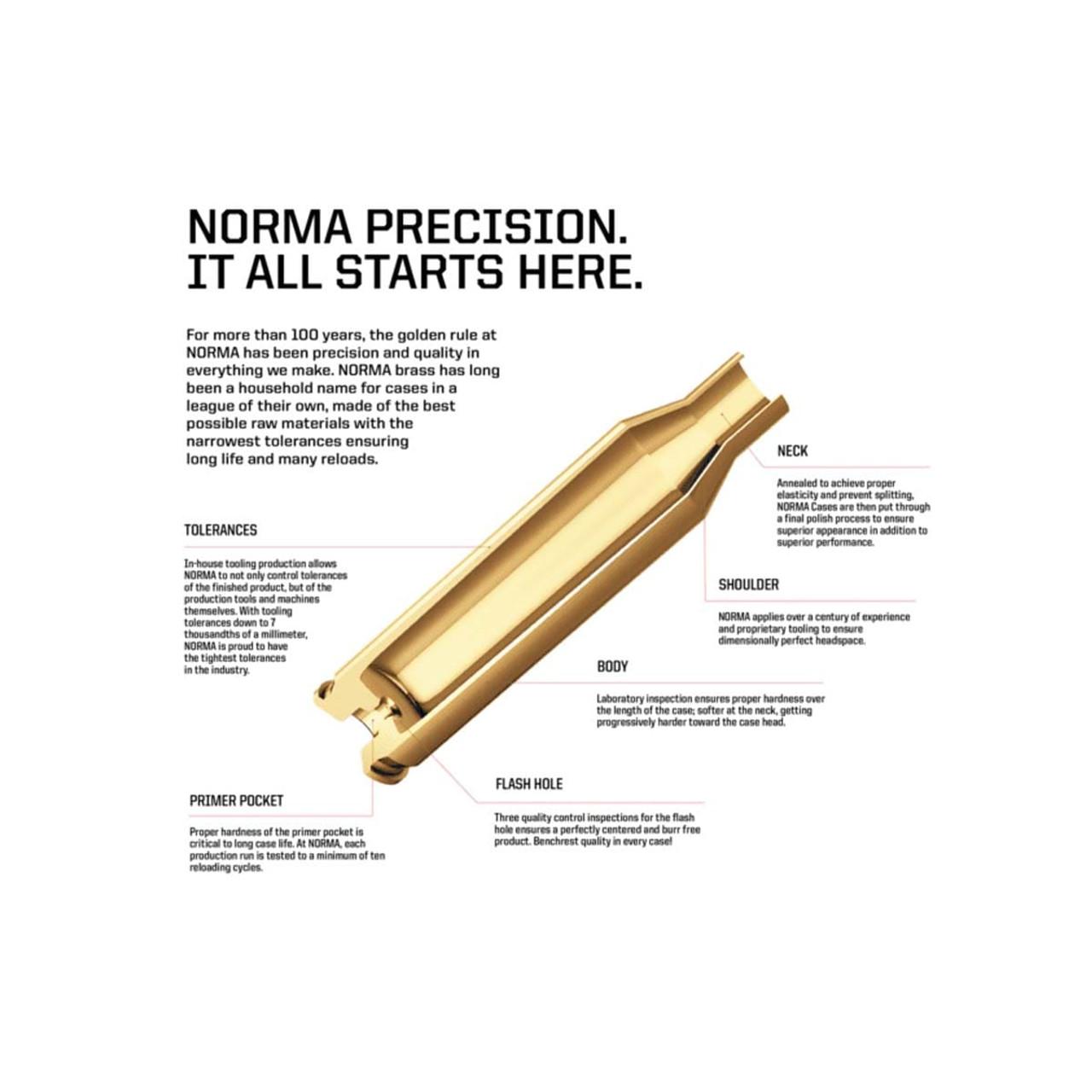 Norma Premium Reloading Brass .270 WSM 50/ct