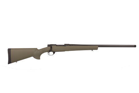 Howa HGR25CRG 1500 Hogue 25 Creedmoor 5+1 22" Matte Black Threaded Steel Barrel & Aluminum Drilled & Tapped Receiver, Green Hogue OverMolded Synthetic Stock, Right Hand