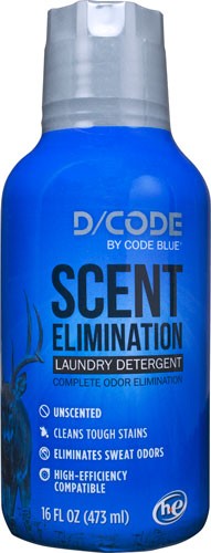 D-CODE LAUNDRY DETERGENT UNSCENTED 16FL OUNCE BOTTLE