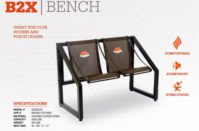 Millennium B2X 2-person Bench