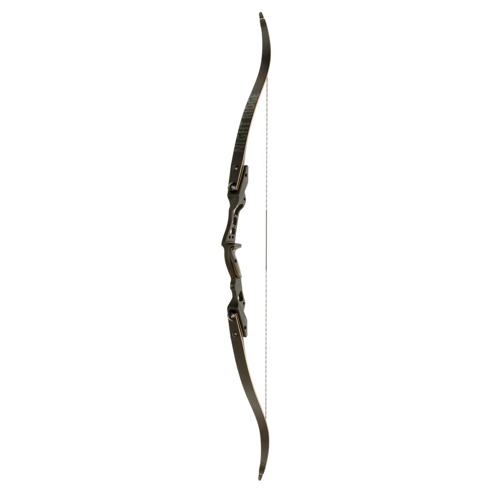 October Mountain Night Ridge ILF Recurve Bow Black 60 in. 45 lbs. RH