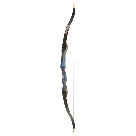 October Mountain Explorer CE Recurve Bow Blue 54 in. 28 lbs. LH