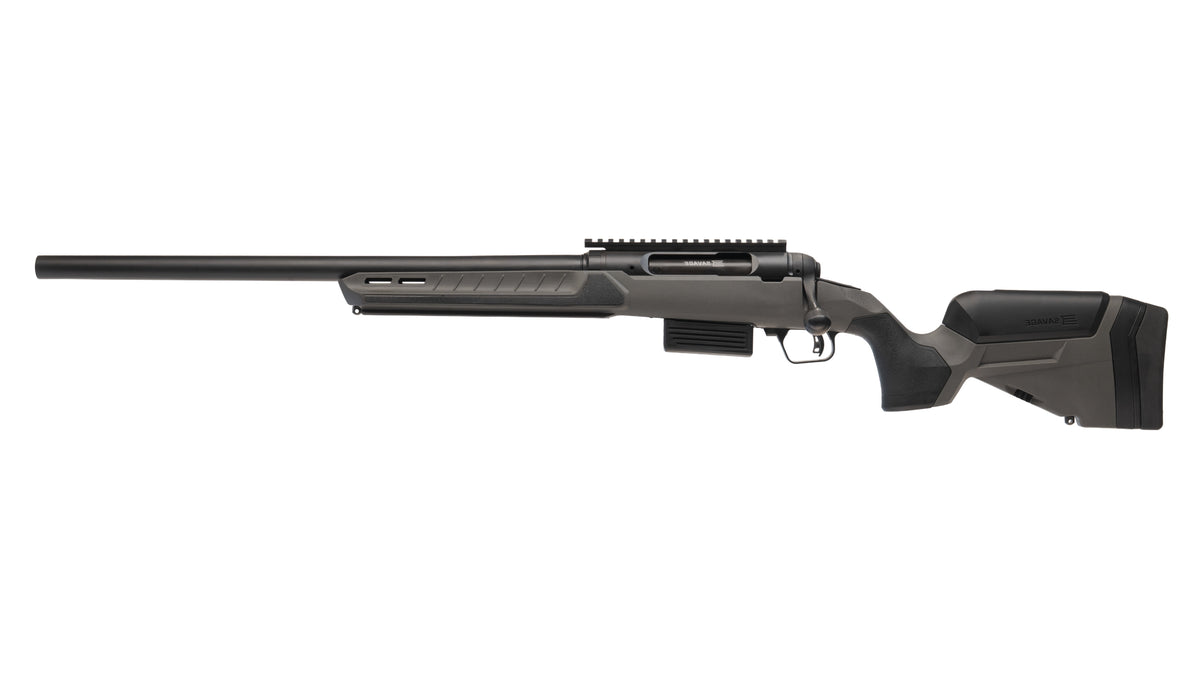 Savage Arms 32804 220 Harvester Full Size 20 Gauge Bolt 2rd 22" Slug Barrel, AccuStock w/AccuFit V2 Flat Dark Gray Synthetic Stock, Left Hand