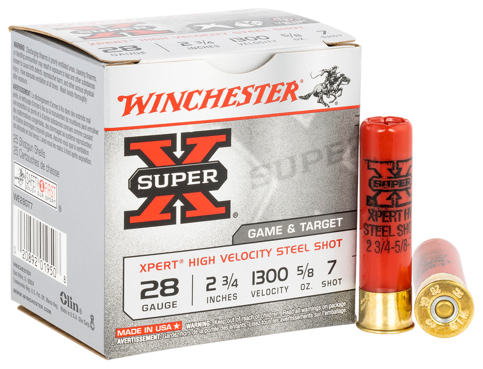 Winchester Super-X Xpert 28 Gauge 2 3/4" 5/8 oz #7 Shot