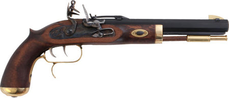 TRADITIONS TRAPPER FLINTLOCK PISTOL HBP 50 CAL 9.75 IN BLUE BBL WOOD ( 6 PER CASE )