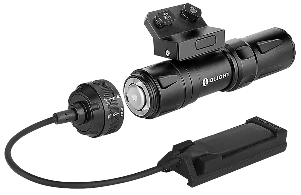 Olightstore Usa Inc ODINMINIBK Odin Mini Black Anodized 200/700/900/1,250 Lumens White LED