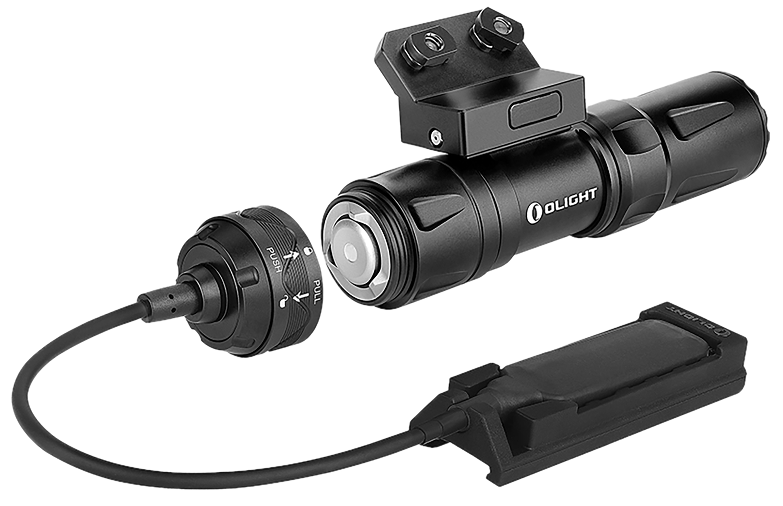 Olightstore Usa Inc ODINMINIBK Odin Mini Black Anodized 200/700/900/1,250 Lumens White LED
