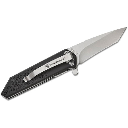 Smith & Wesson Extreme Ops Spring Assist Folding Knife 2-1/2" Tanto Blade Black Box