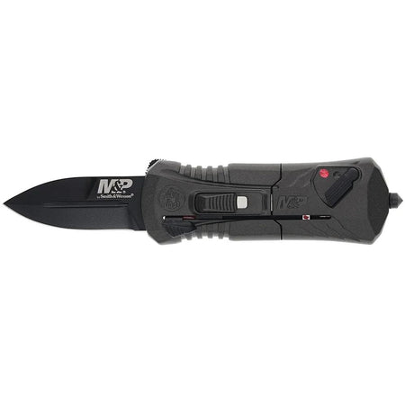 Smith & Wesson M&P Compact OTF Folding Knife 1-9/10" Spear Point Blade Grey