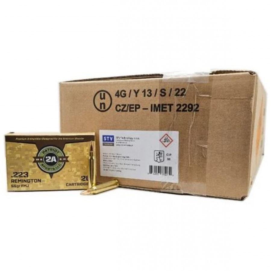 Patriot Sports .223 Remington  55gr FMJ Ammo