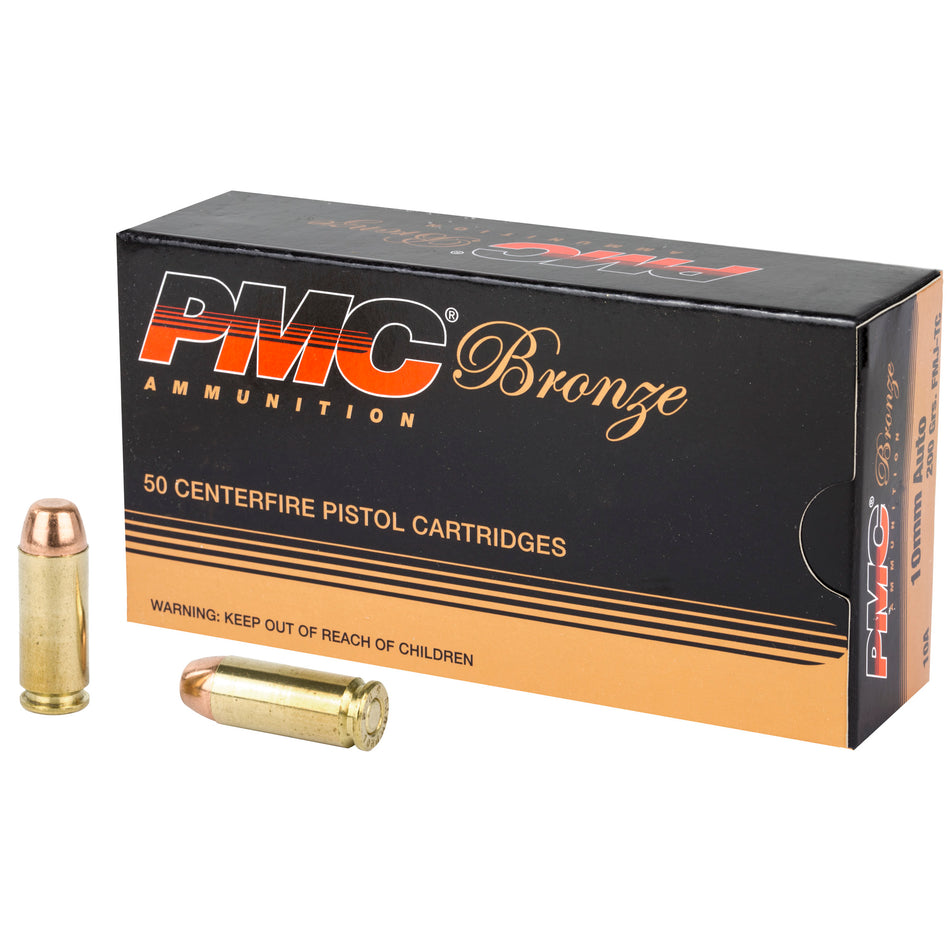 PMC 10mm Auto Bronze 200gr FMJ TC Ammo