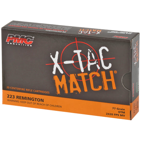 PMC .223 Remington X-Tac Match 77gr OTM Ammo