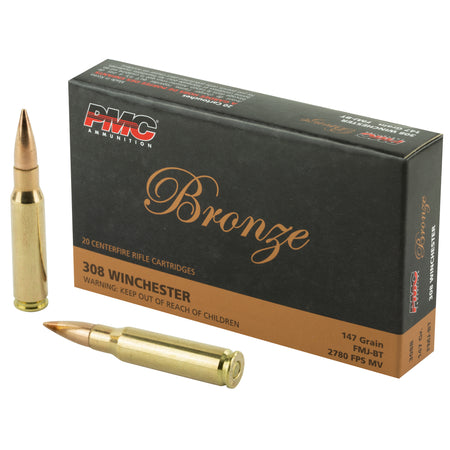 PMC .308 Win Bronze 147gr FMJ BT Ammo