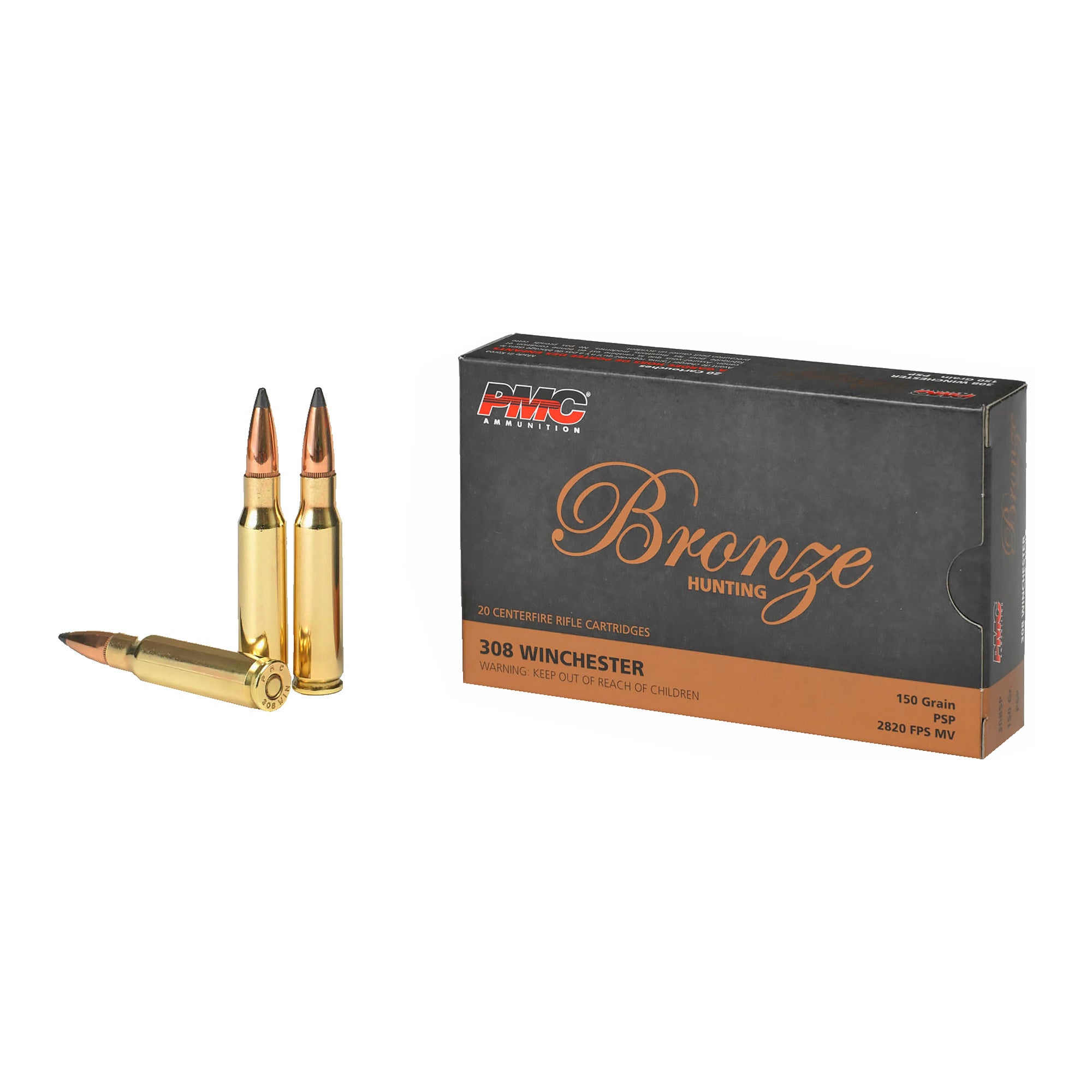 PMC .308 Win Bronze 150gr PSP Ammo