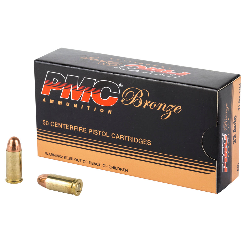 PMC .32 ACP Bronze 71gr FMJ Ammo