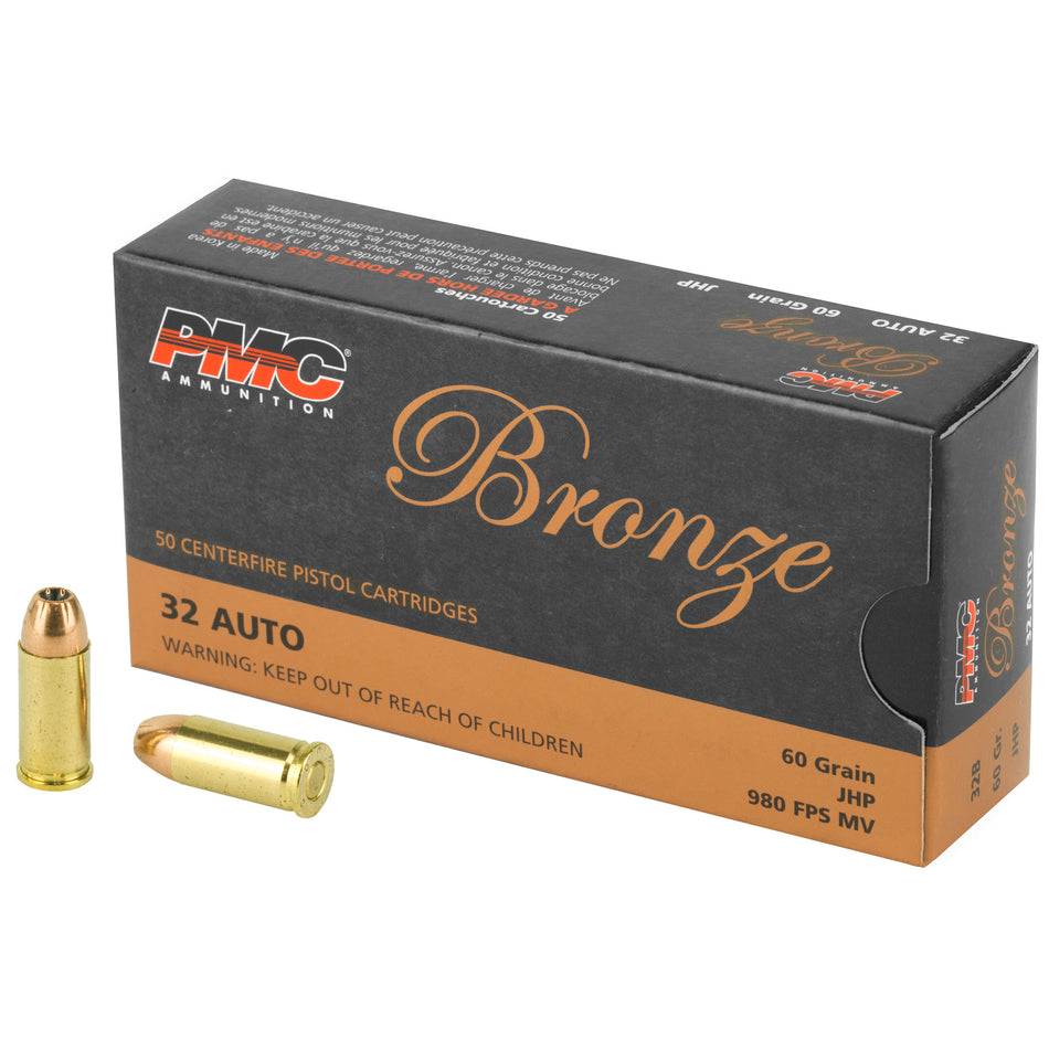 PMC .32 ACP Bronze 60gr JHP Ammo