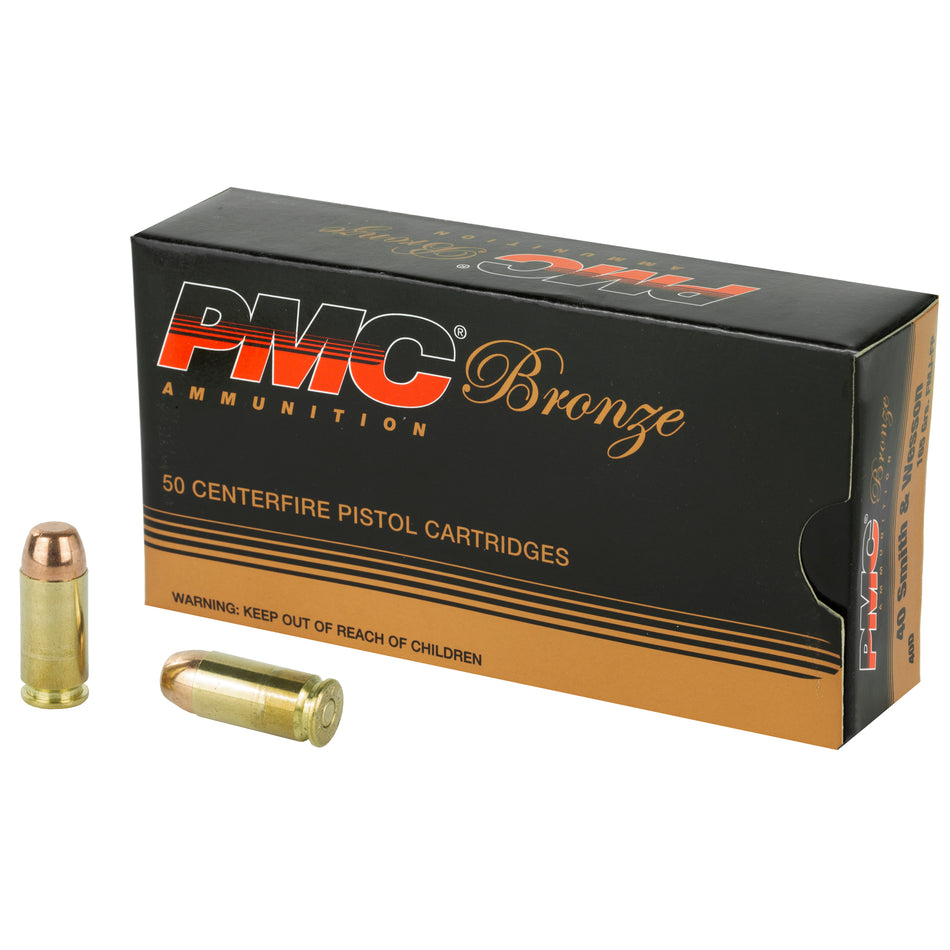 PMC .40 S&W Bronze 165gr FMJ Ammo