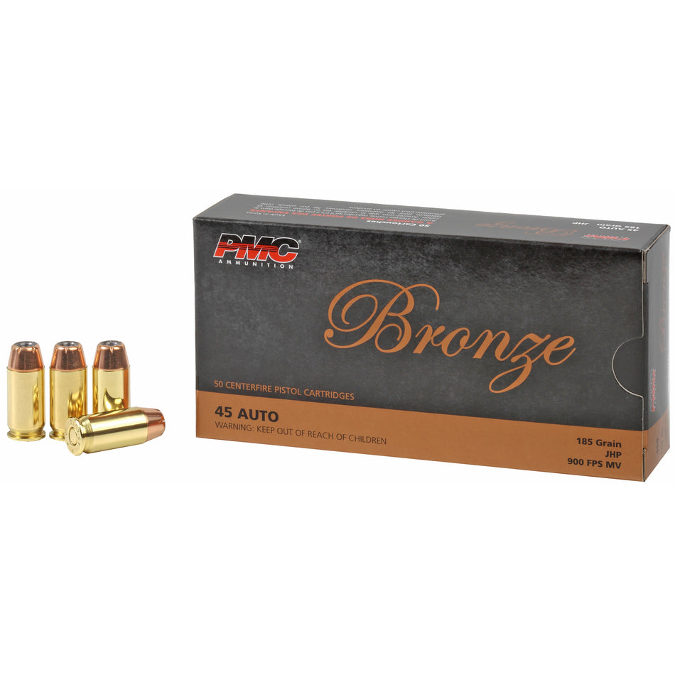 PMC .45 Auto Bronze 185gr JHP Ammo
