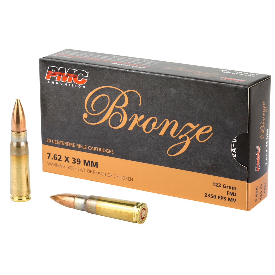 PMC 7.62x39mm Bronze 123gr FMJ Ammo