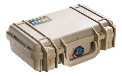 Pelican 1170 Protector Case, Tan, Hard Case, Interior 10.54"x6.04"x3.16", Watertight, Crushproof, Dustproof 1170-000-190