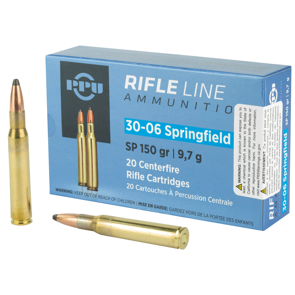 PPU .30-06 Springfield 150gr SP Ammo