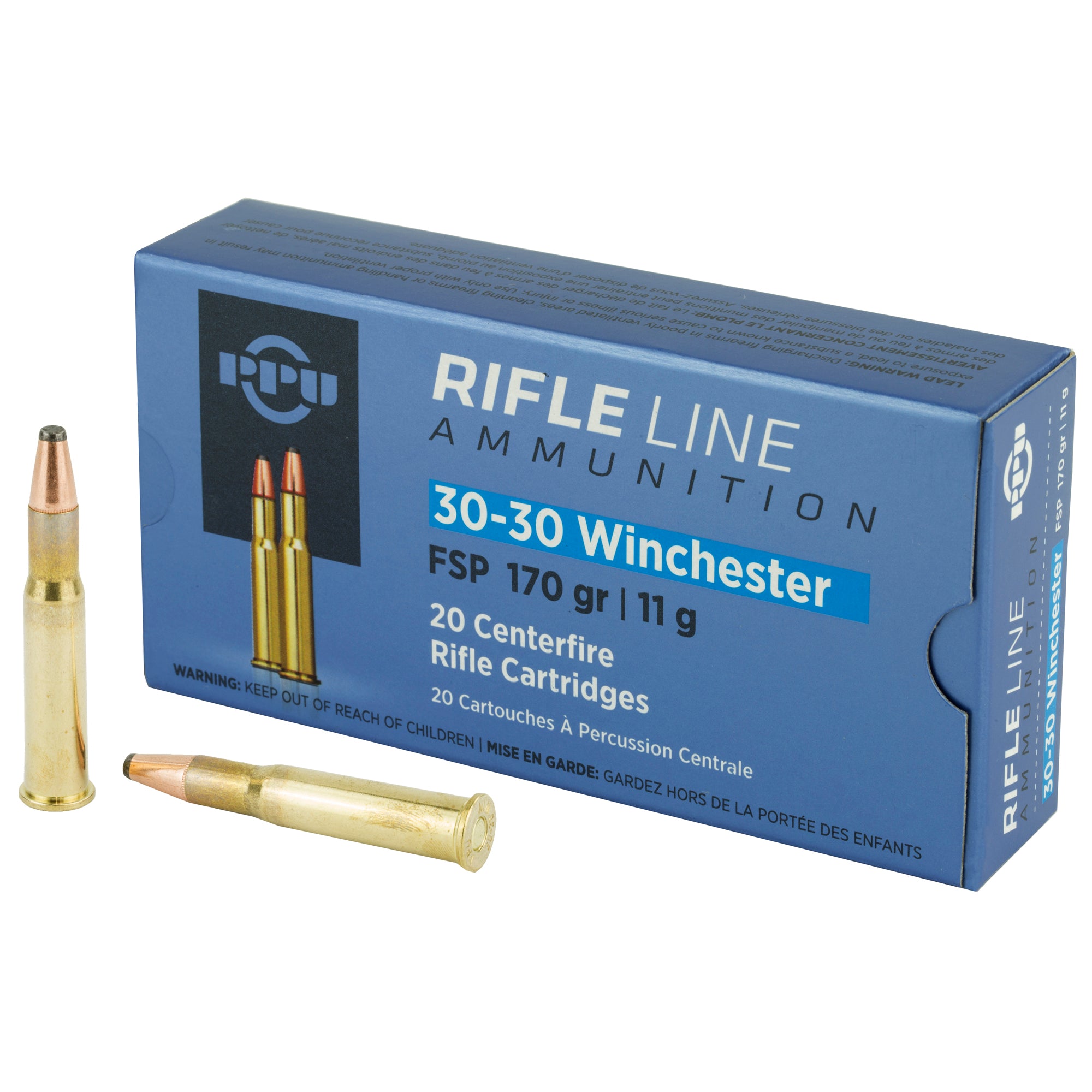 PPU .30-30 Winchester 170gr FSP Ammo