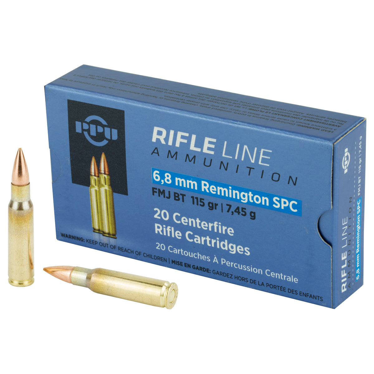 Prvi Partizan 6.8 Remington SPC Rifle 115gr FMJ Ammo