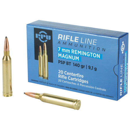 PPU 7mm Remington Mag 140gr PSP BT Ammo