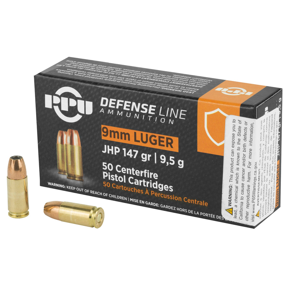 Prvi Partizan 9mm Luger / Parabellum Defense 147gr JHP Ammo