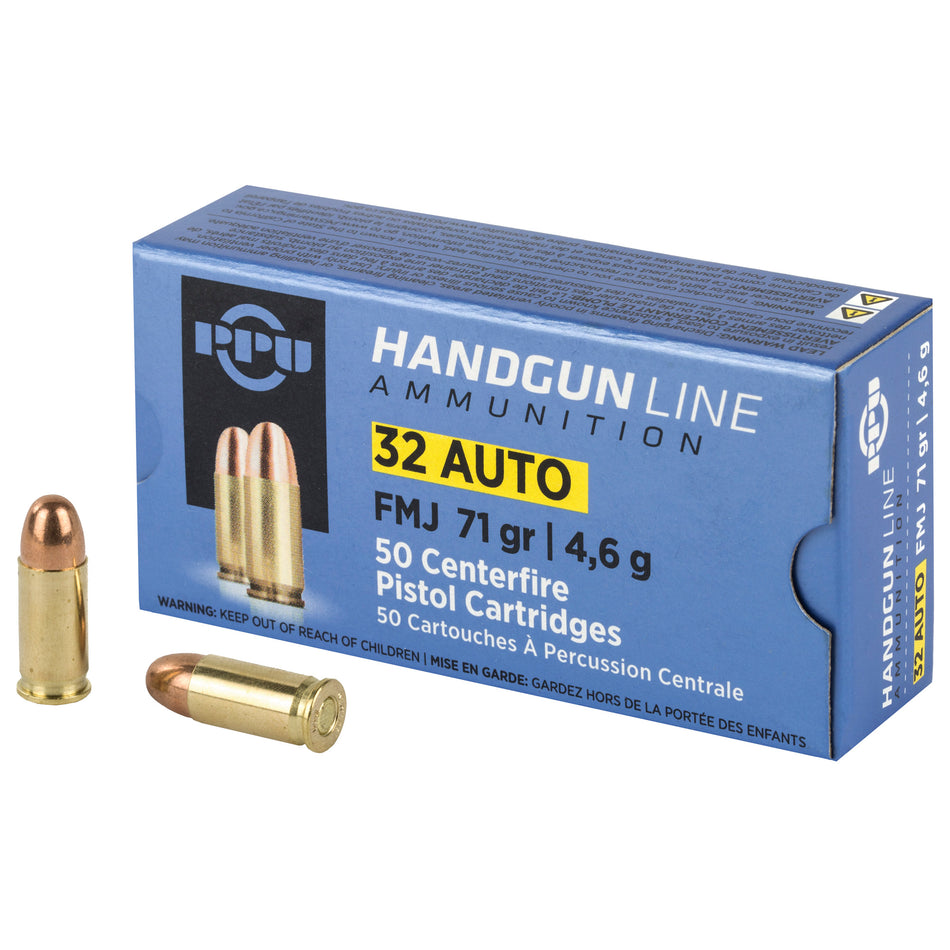 Prvi Partizan .32 ACP Handgun 71gr FMJ Ammo