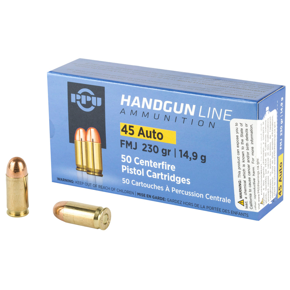 Prvi Partizan .45 ACP/Auto Handgun 230gr FMJ Ammo