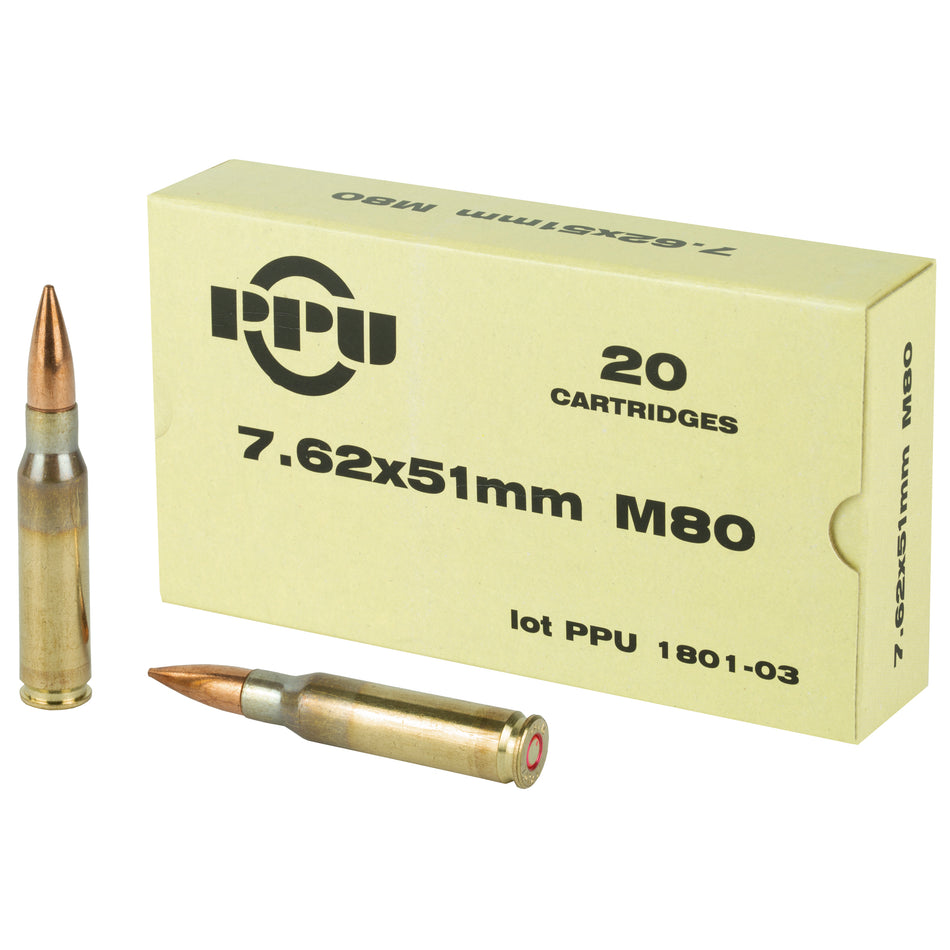 Prvi Partizan .308 Win / 7.62x51mm M80 145gr FMJ Ammo