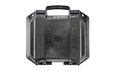 Pelican V100PF1 Vault, Pistol Case, Foam Pistol Cutout, Polyethylene Construction, Matte Finish, Black VCV100-0060-BLK