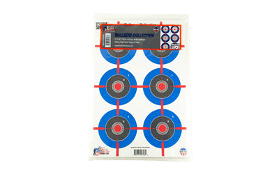Pro-Shot Products Splatter Shot, Multi-Bullseye, 12"x18", 8 Pack, Multi Color SPLTR-MB-8PK