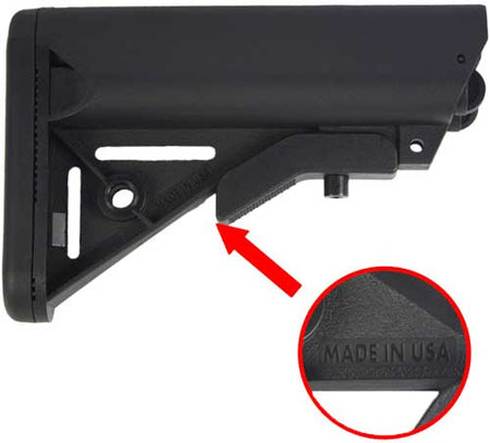 J&E 3RD GEN ARMORY SOPMOD AR15 BUTTSTOCK BLACK