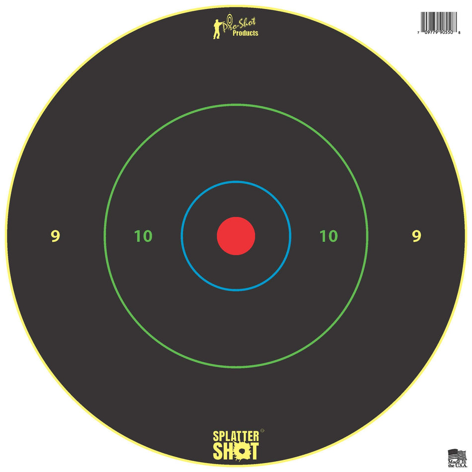 Pro-Shot 12" Bullseye Multi-Color Rings on Heavy Tag Paper 5/ct