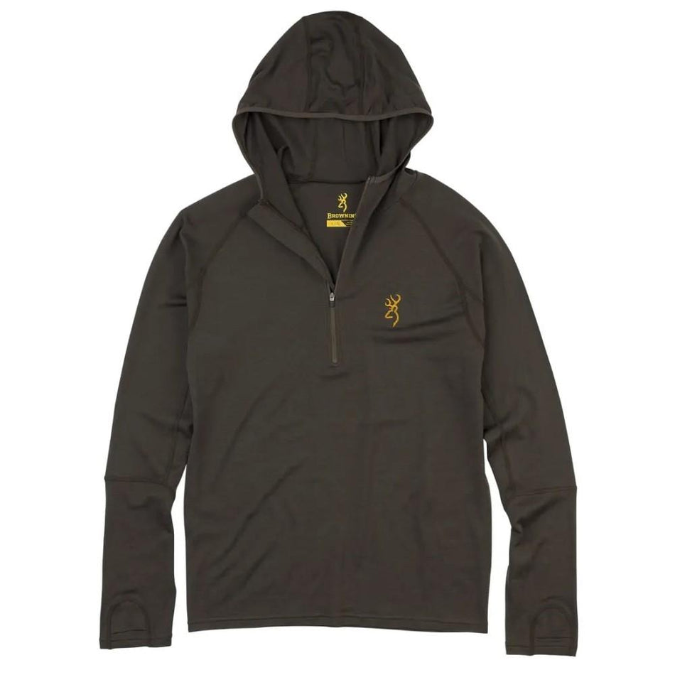 Browning Merino Hooded Shirt Major Brown S