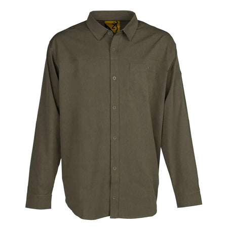 Browning Lightweight Button Down Long Sleeve Shirt Green XL