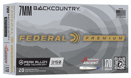 Federal 7mm Backcountry 170 Grain Terminal Ascent