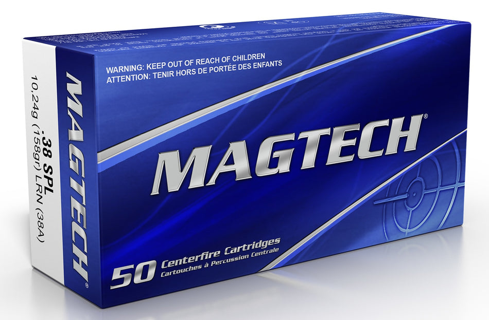 Magtech Sport Shooting 38 Special 158 Grain Full Metal Case Flat 50 Round Box 38P
