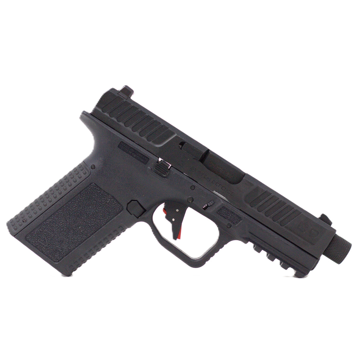 System Defense C9 9mm Luger Handgun with Threaded Barrel G19 Clone with Holster, 2x 15rd Magazines & Cleaning Kit