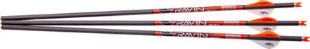 RAVIN XBOW ARROW CARBON W/2" OFFSET VANES 400GR .003" 3PK