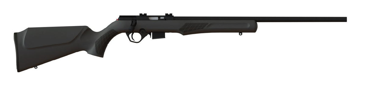 Rossi RB22W2111 RB22 Full Size 22 WMR 5+1, 21" Blued Button Rifled Free Floating Steel Barrel, Blued Stainless Steel Receiver, Black Monte Carlo Stock, Right Hand