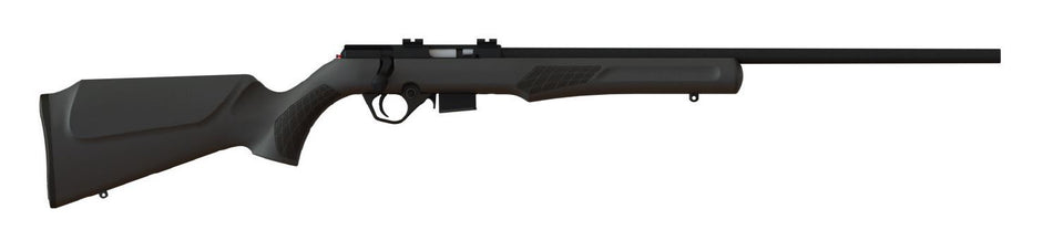 Rossi RB22W2111 RB22 Full Size 22 WMR 5+1, 21" Blued Button Rifled Free Floating Steel Barrel, Blued Stainless Steel Receiver, Black Monte Carlo Stock, Right Hand