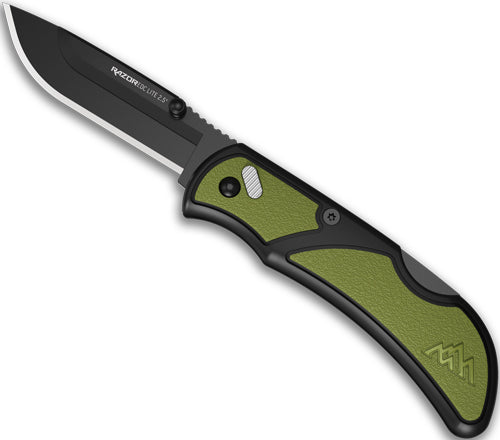 OUTDOOR EDGE RAZOR EDC LITE 2.5" OD GREEN PMS 2 BLK BLADES