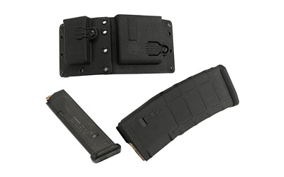 Raven Concealment Systems Copia, Double Magazine Pouch, Ambidextrous, Fits (1) AR-15 Magazine and 1-Double Stack Pistol Magazine, Rifle Pouch is Oriented in Front of Pistol Pouch, Matte Finish, Black COPIARPBK