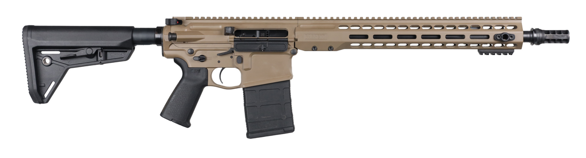 Barrett 18849 REC10 DMR 6.5 Creedmoor 20+1 16" Black Match Grade Threaded Barrel, Flat Dark Earth Cerakote Aluminum Receiver w/Picatinny Rail, M-LOK Handguard, Magpul MOE Black Polymer Stock & Grip, A
