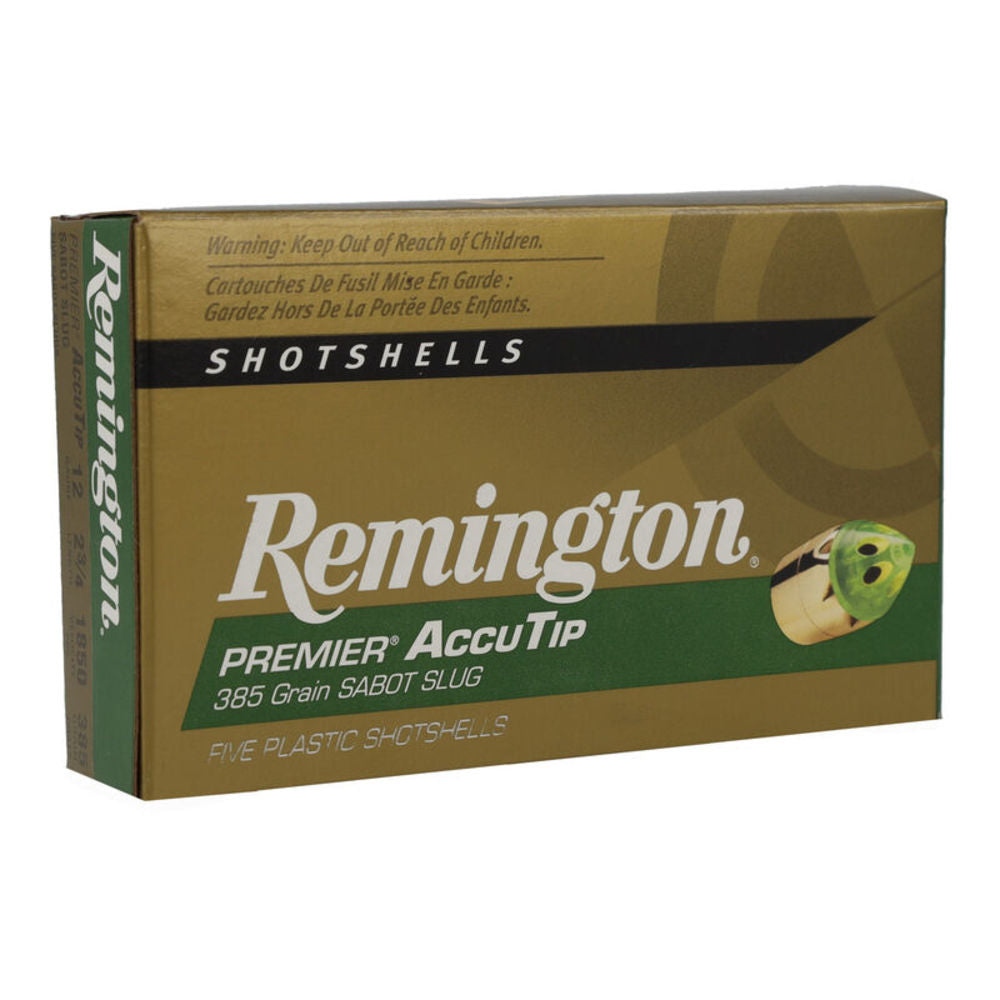 Remington 20727 Premier AccuTip Hunting 12 Gauge 2-3/4 385 385Gr 1850 fps