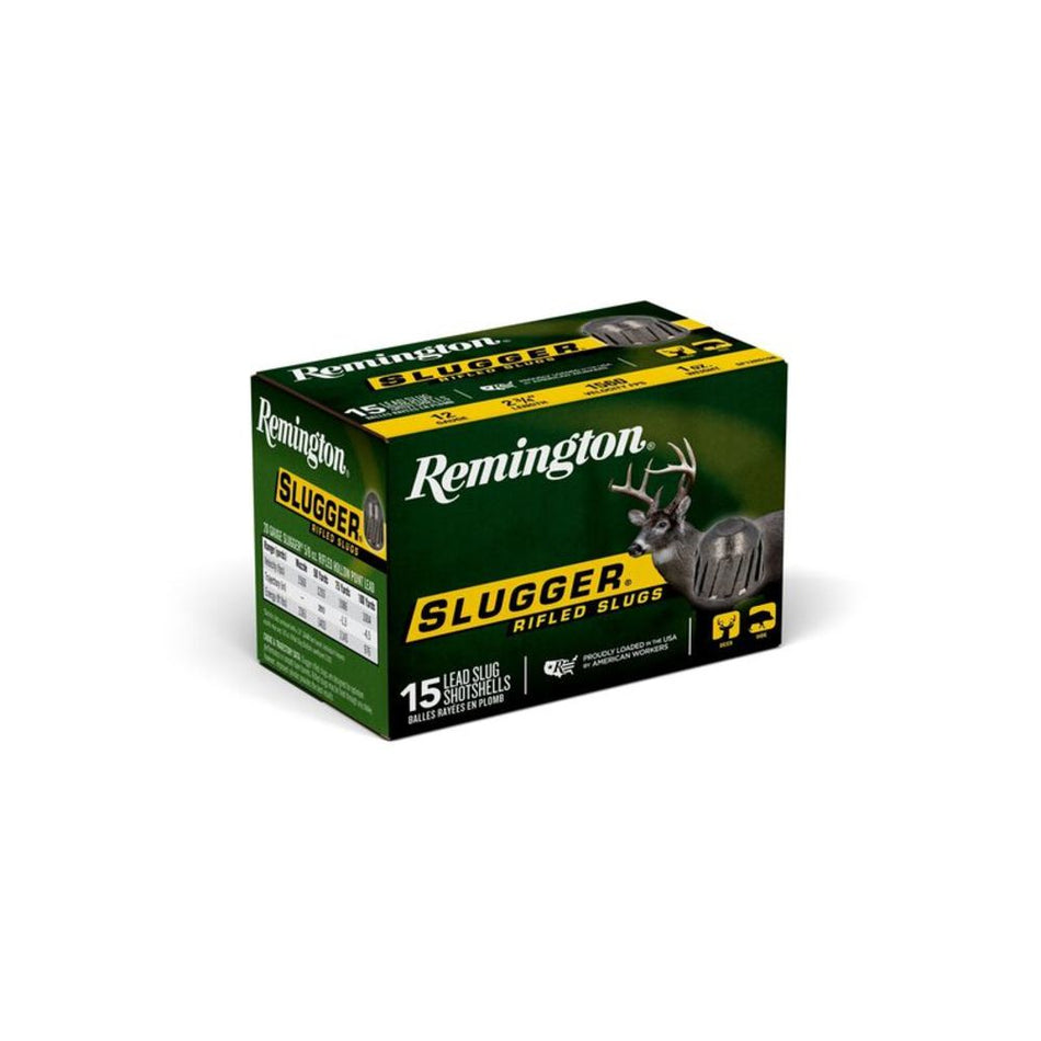 Remington Slugger 12 Gauge 2-3/4" 1oz. Lead Rifled Slug